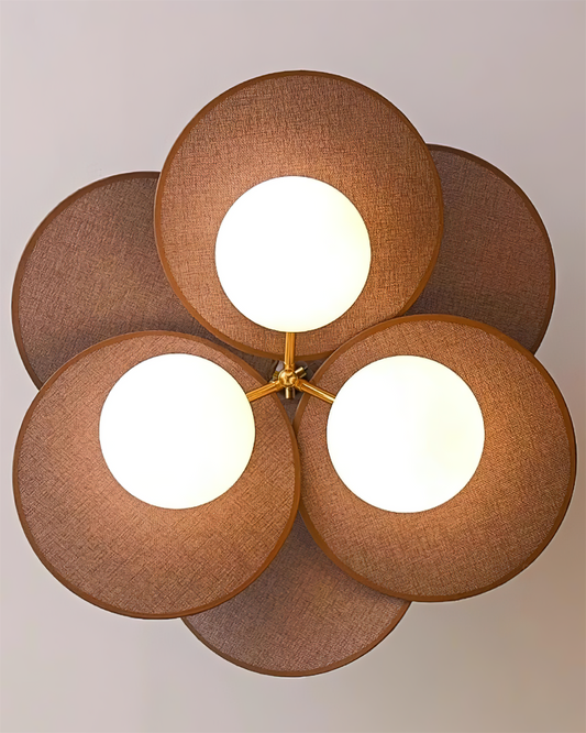 Lampada da soffitto con lame in legno Eldo