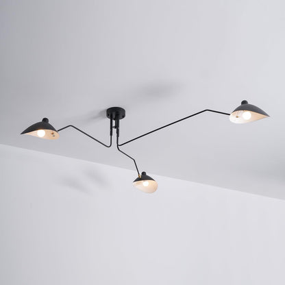 Jaler Industry Three Arm Ceiling Light