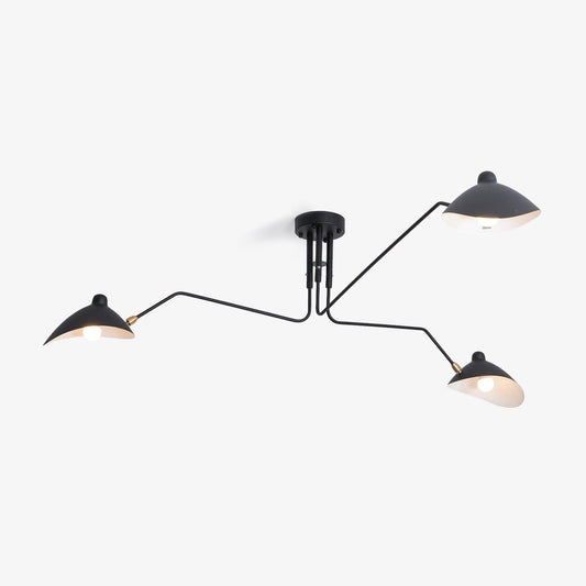 Jaler Industry Three Arm Ceiling Light