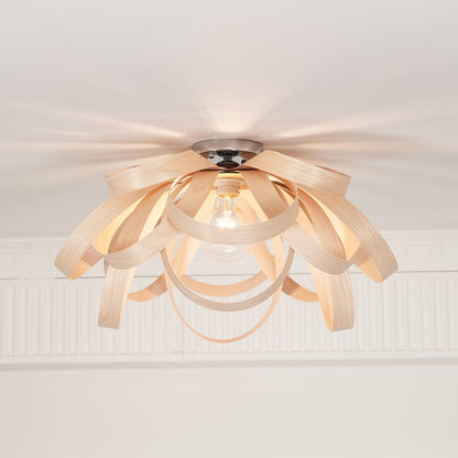 Veylo Wooden Ribbon Ceiling Lamp