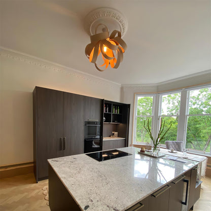 Veylo Wooden Ribbon Ceiling Lamp