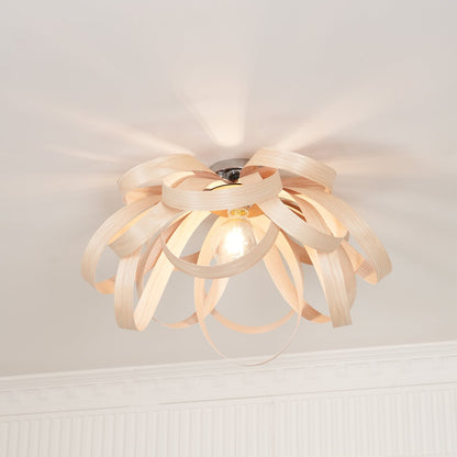 Veylo Wooden Ribbon Ceiling Lamp