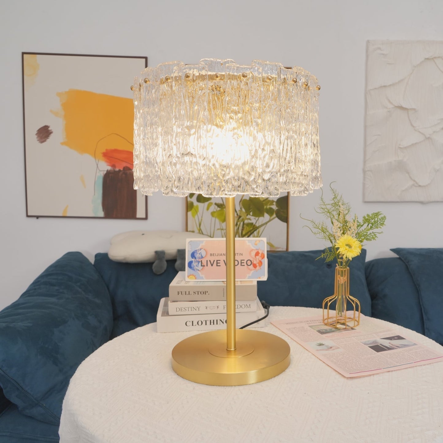 Erliren Crystal Table Lamp