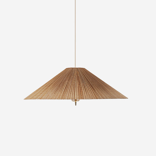Lampada a sospensione in tessuto naturale Feyla