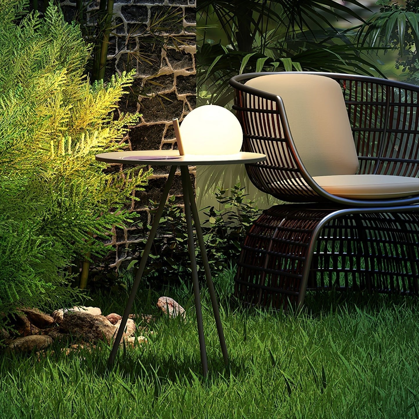 Ray Solar Tripod Outdoor  Table Floor Lamp