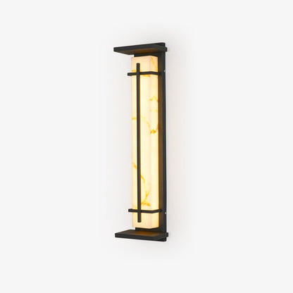 Ray Square Outdoor Wall Light  Imitation Alabaster Waterproof