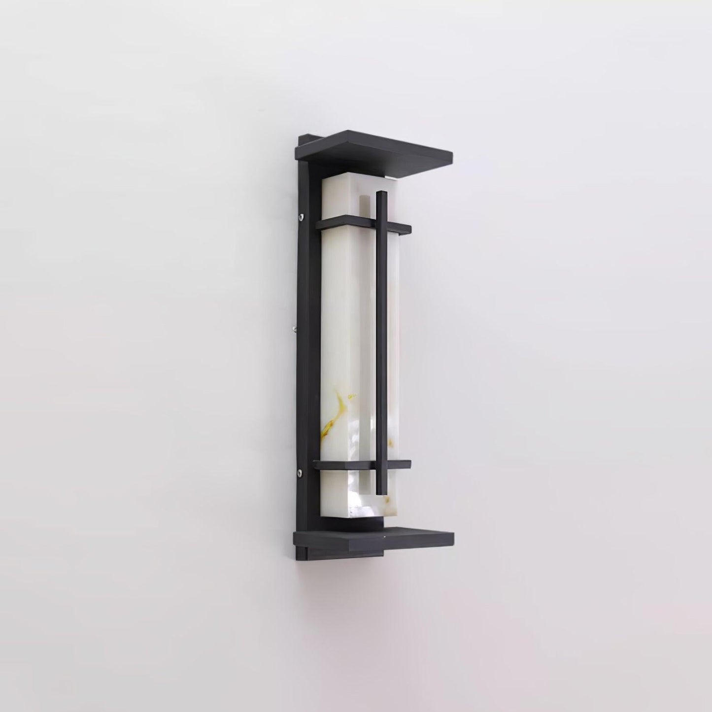 Ray Square Outdoor Wall Light  Imitation Alabaster Waterproof