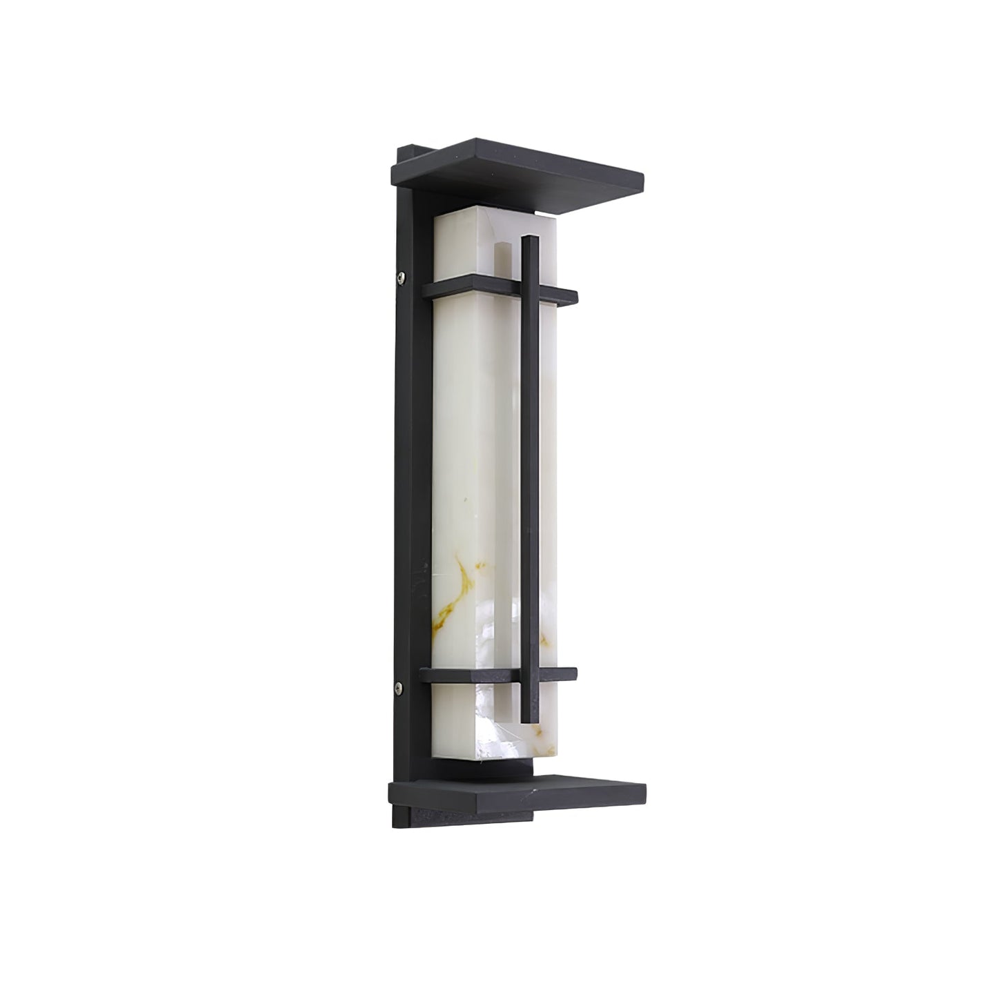 Ray Square Outdoor Wall Light  Imitation Alabaster Waterproof