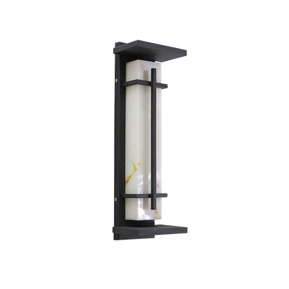 Ray Square Outdoor Wall Light  Imitation Alabaster Waterproof