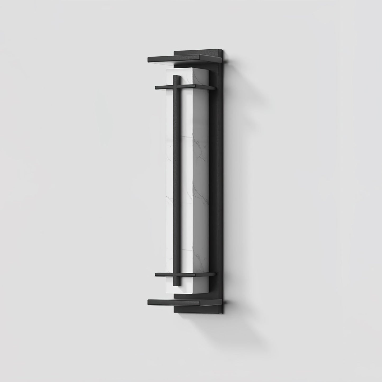 Ray Square Outdoor Wall Light  Imitation Alabaster Waterproof