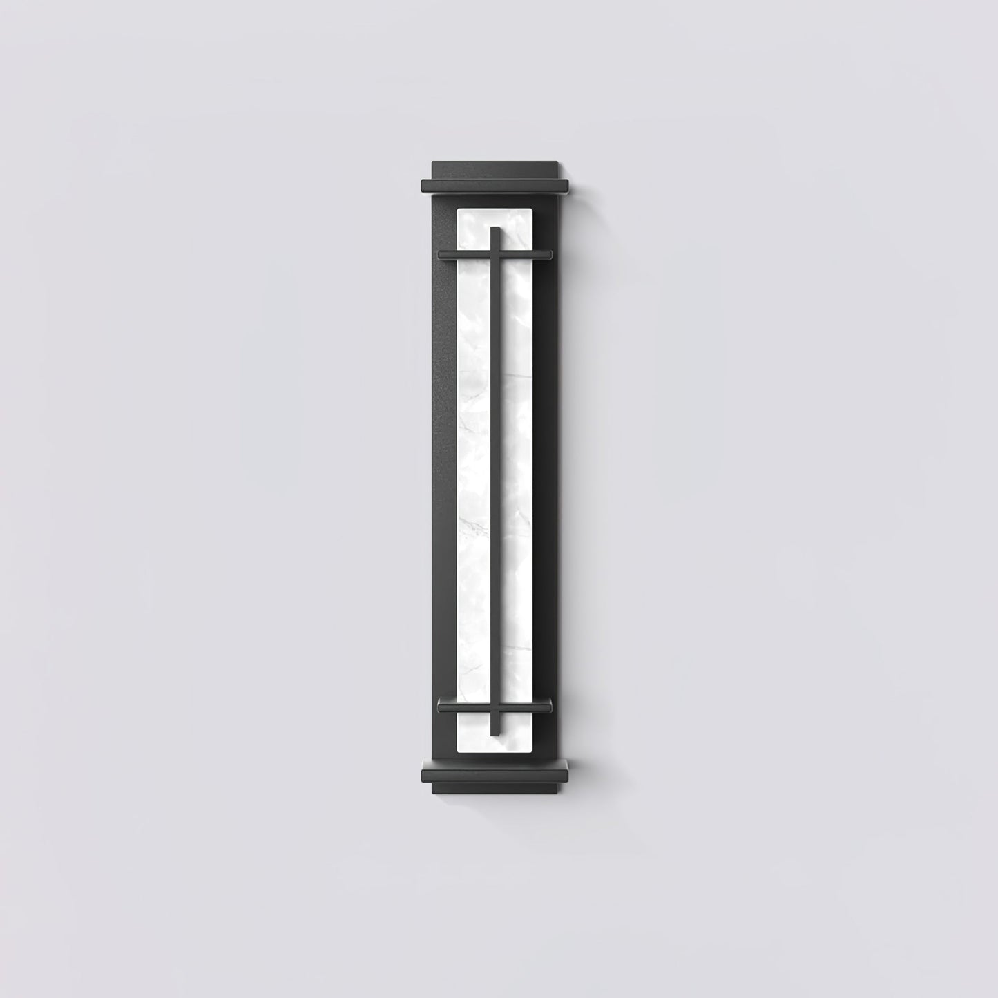 Ray Square Outdoor Wall Light  Imitation Alabaster Waterproof