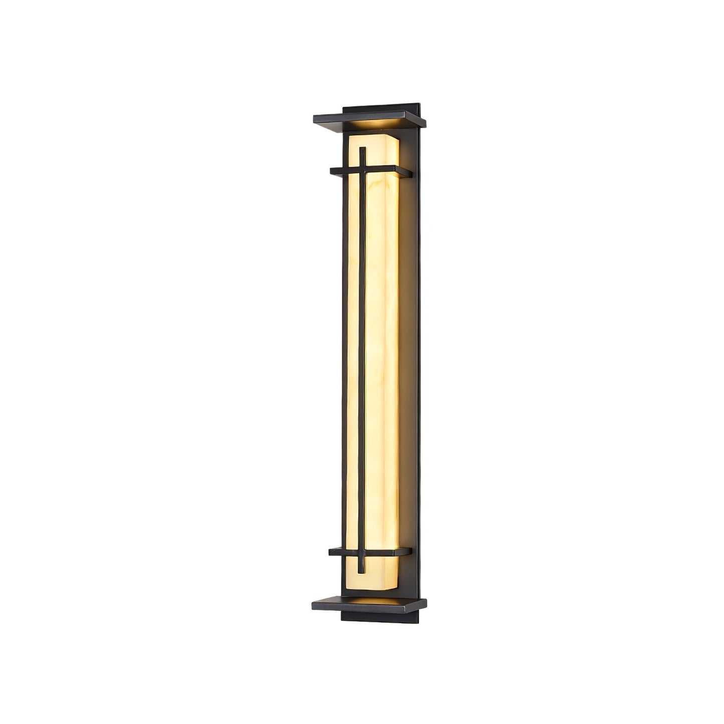 Ray Square Outdoor Wall Light  Imitation Alabaster Waterproof