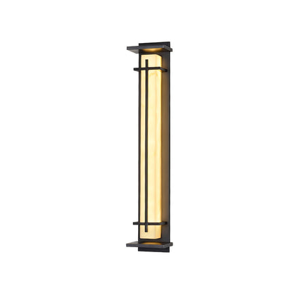 Ray Square Outdoor Wall Light  Imitation Alabaster Waterproof