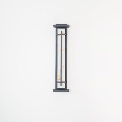 Ray Square Outdoor Wall Light  Imitation Alabaster Waterproof