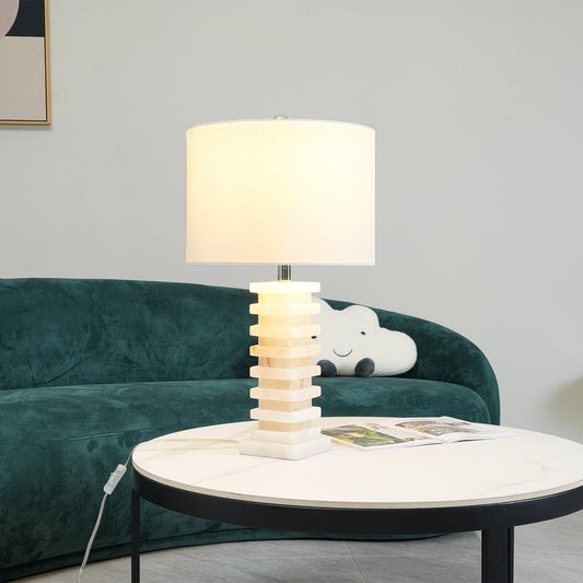 Lampada da tavolo Covynen in alabastro