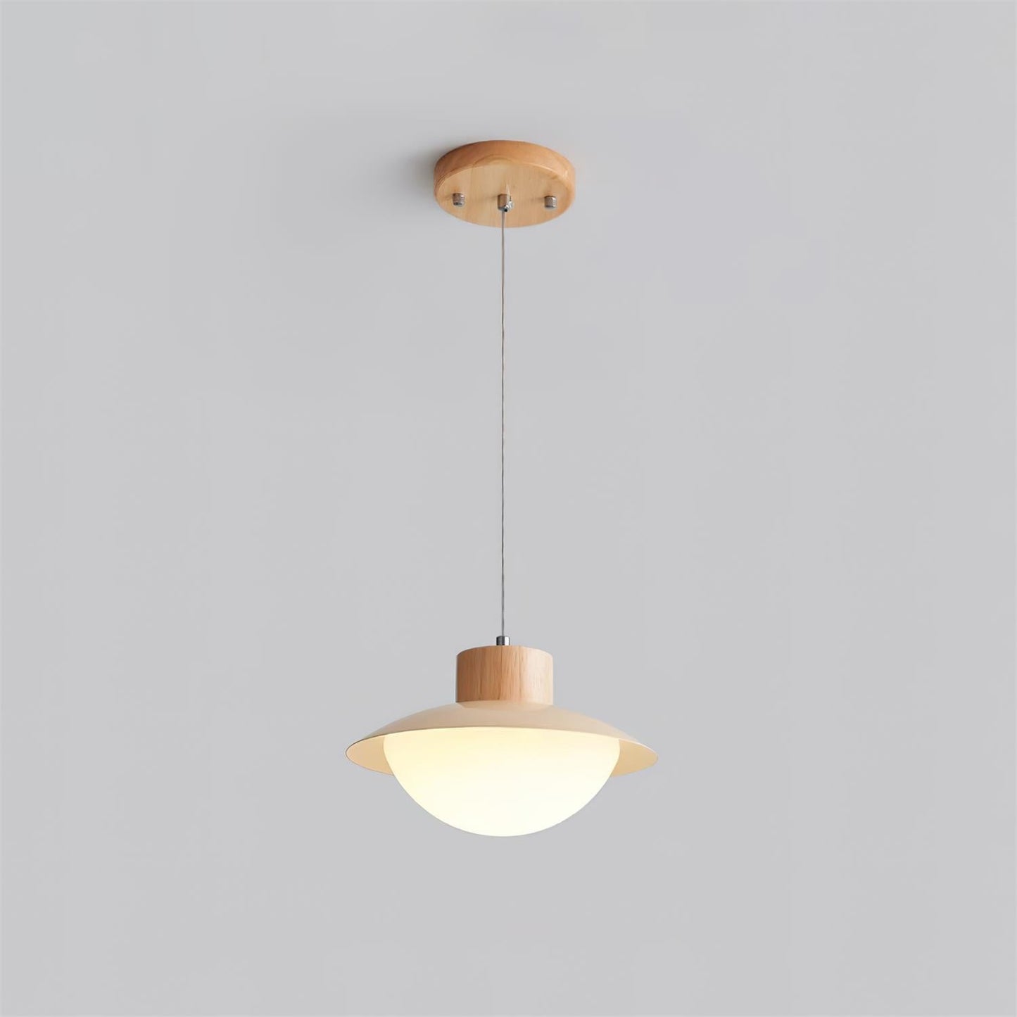 Milk Pendant Light Natural Wood