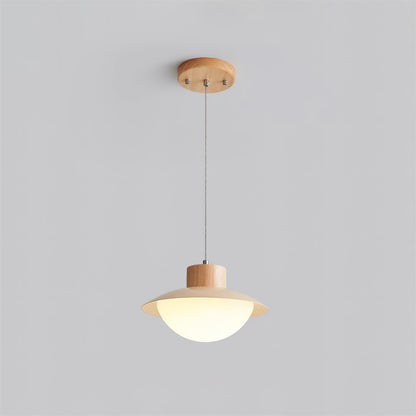 Milk Pendant Light Natural Wood