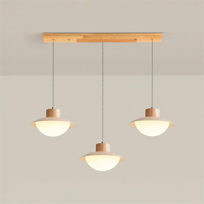 Milk Pendant Light Natural Wood