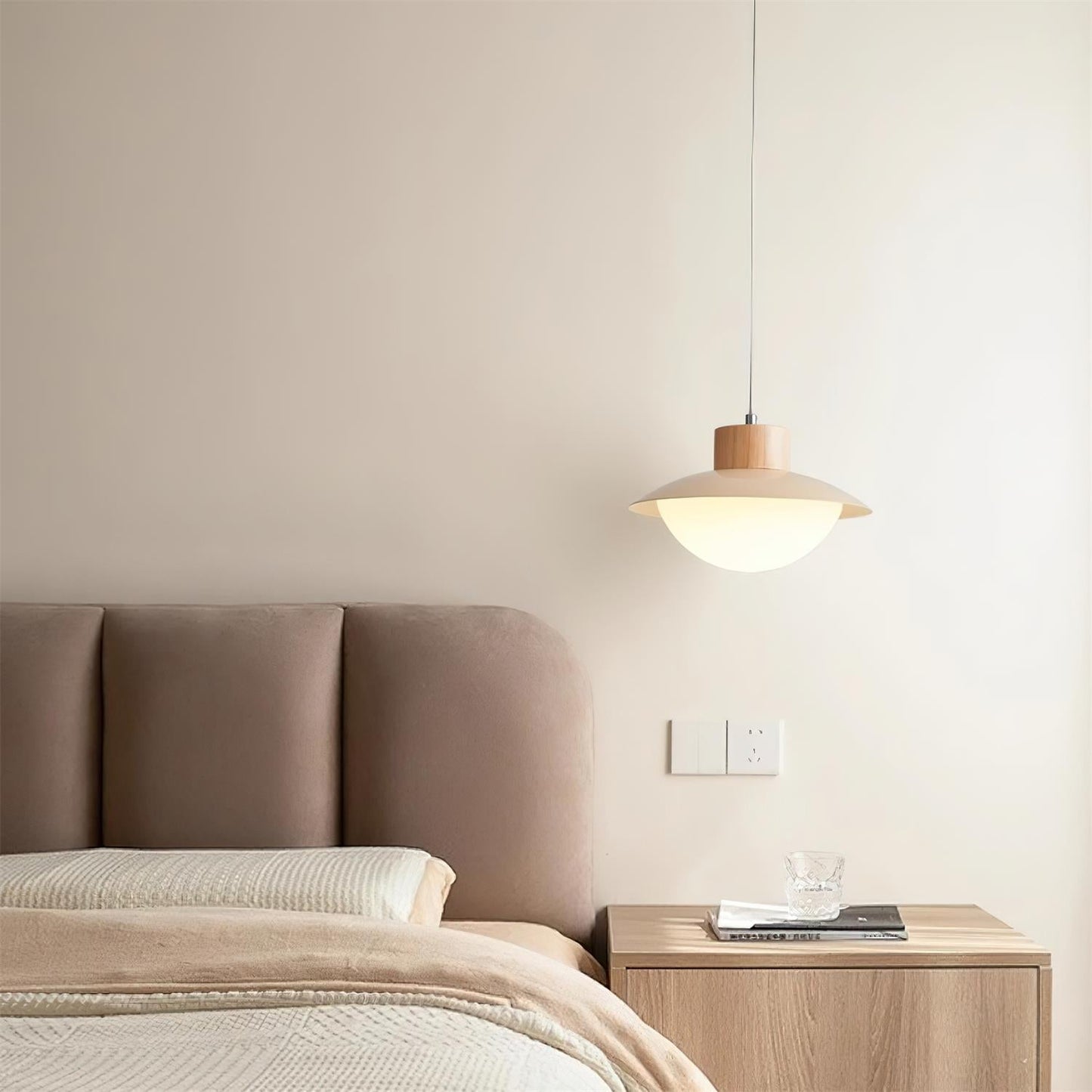 Milk Pendant Light Natural Wood