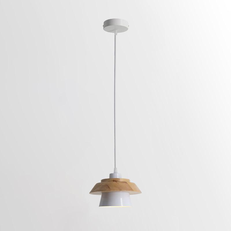 Arisha Lampe à suspension moderne en métal/bois, multicolore
