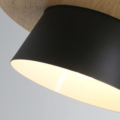 Arisha Lampe à suspension moderne en métal/bois, multicolore