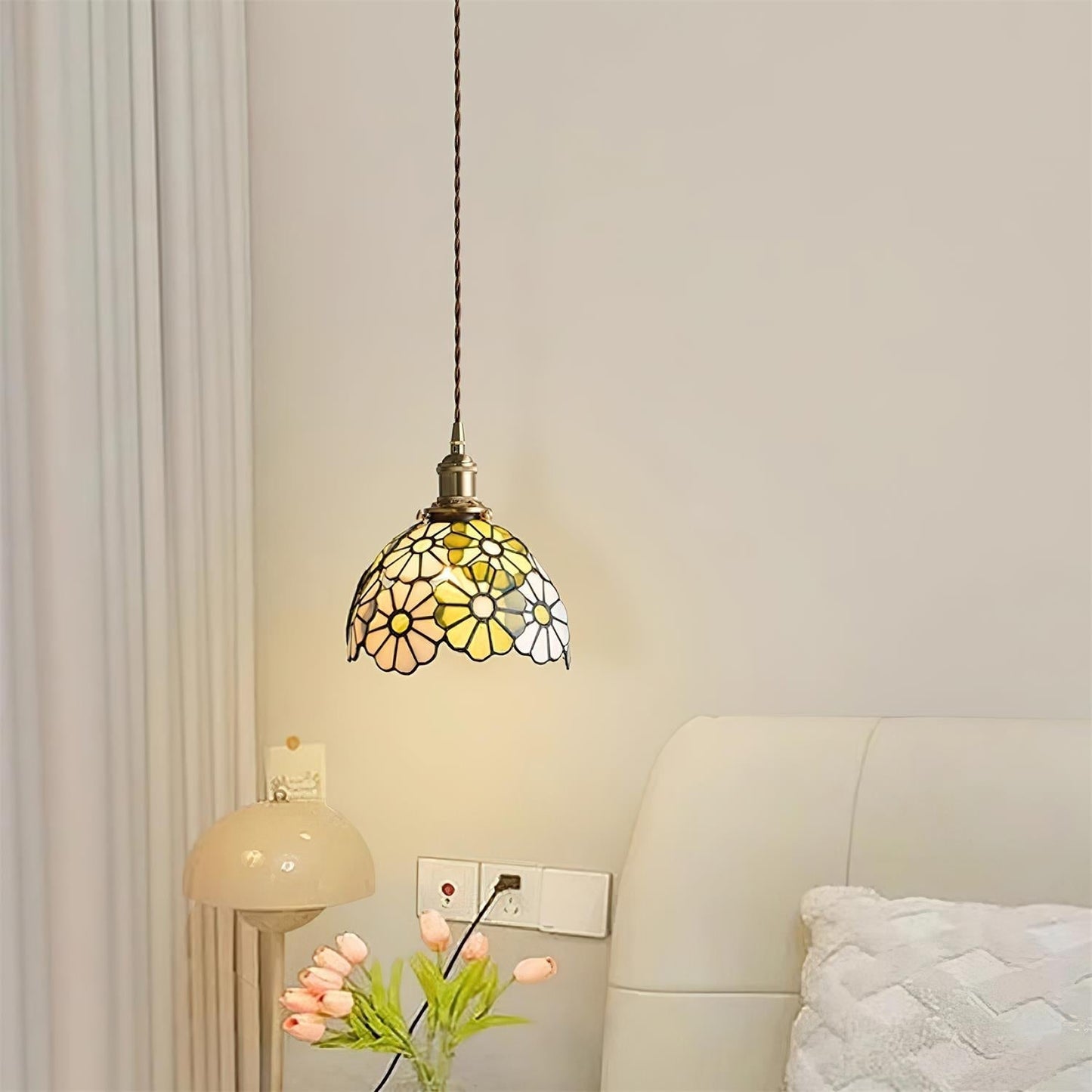 Lampe à suspension florale Bluebell