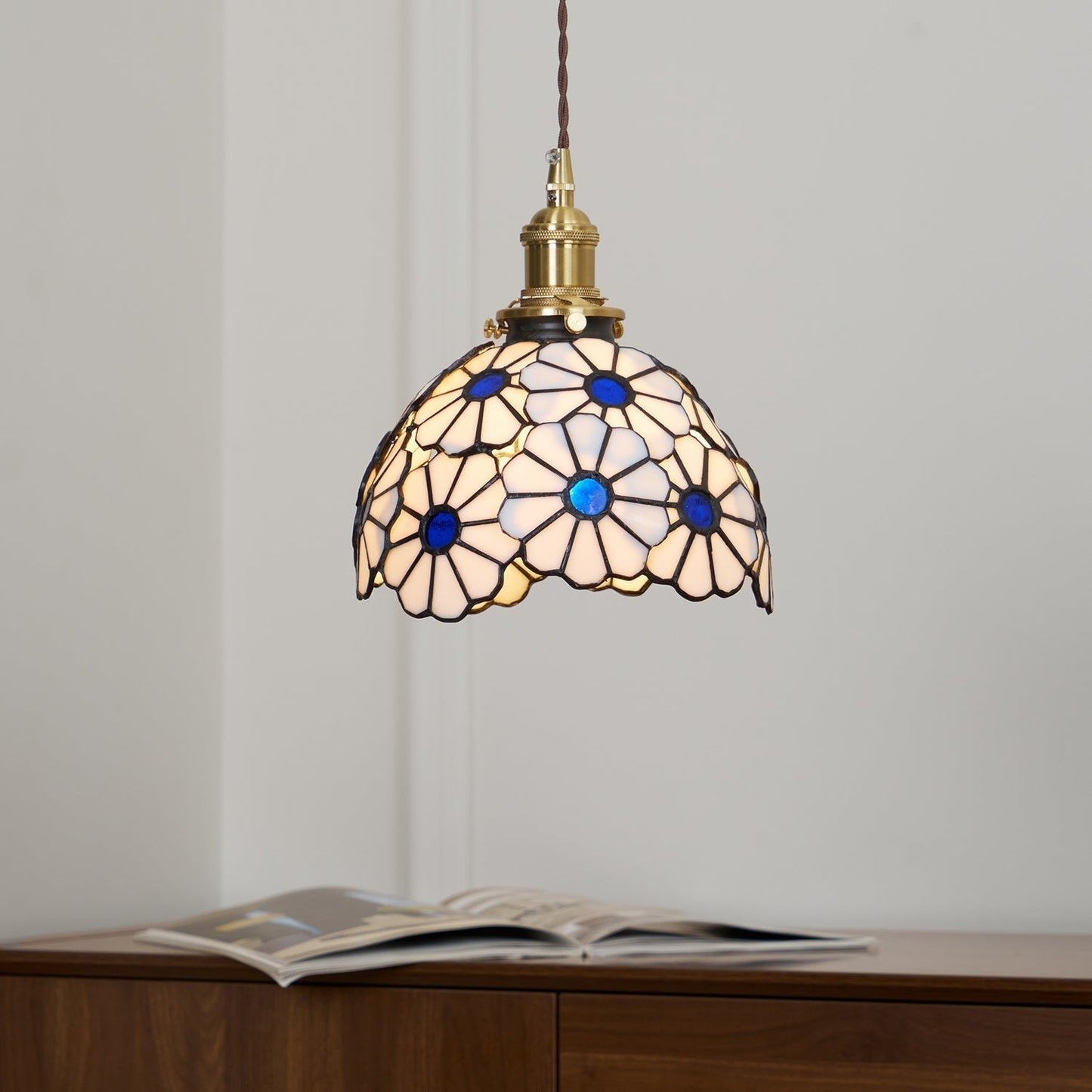 Lampe à suspension florale Bluebell