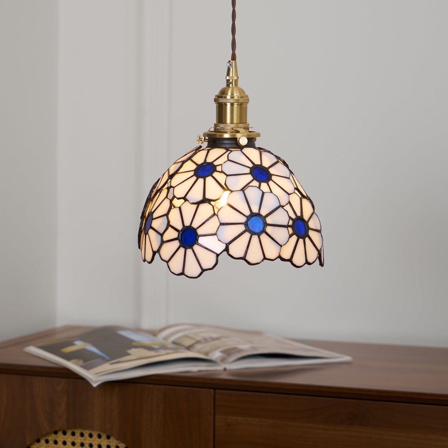 Lampe à suspension florale Bluebell