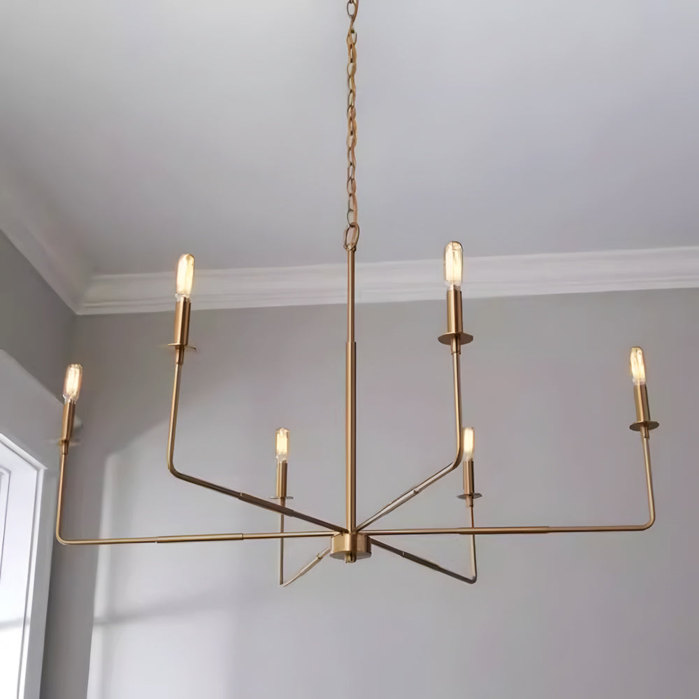Silva Industrial Simple Rustic Metal Pendant Light, Black/Gold/Silver