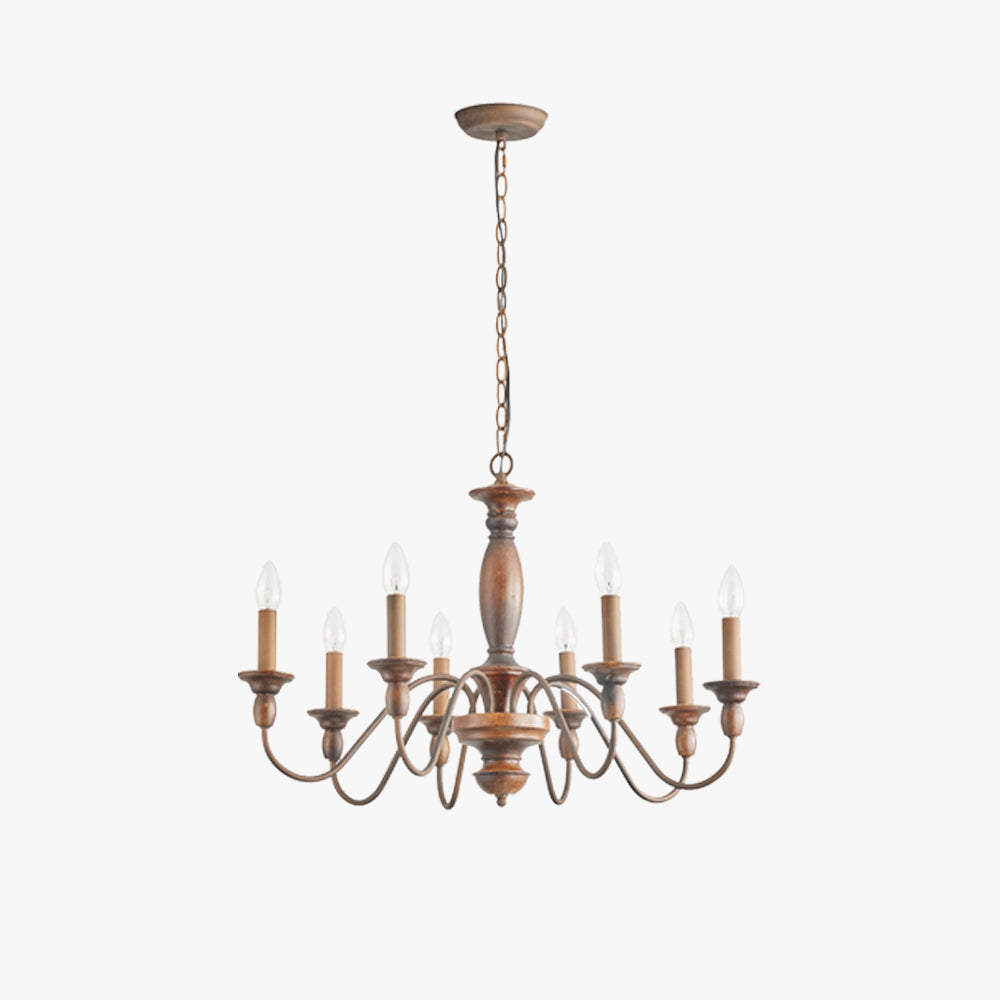 Silva Industrial Design LED-Pendelleuchte für den Innenbereich, braunes Holz, Metall, Schlafzimmer/Wohnzimmer/Kücheninsel