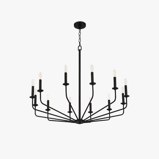 Silva moderne industriële LED kroonluchter zwart metalen woonkamer