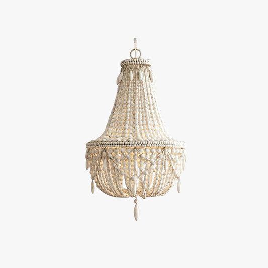 Silva Retro Luxe Sfeer Metaal/Hout Hanglamp, Oud Wit