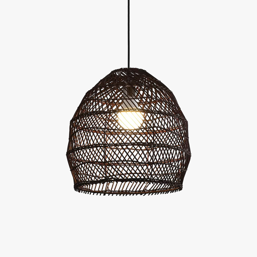 Muto Design Retro LED Hanglamp Zwart/Hout Hout Slaapkamer/Woonkamer/Studeerkamer/Hal