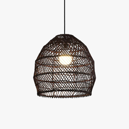 Muto Design Retro LED Hanglamp Zwart/Hout Hout Slaapkamer/Woonkamer/Studeerkamer/Hal