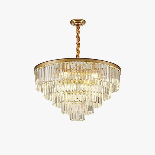 Arisha moderne LED decoratieve luxe hanglamp kristal metaal zwart/gouden ring slaapkamer/woonkamer