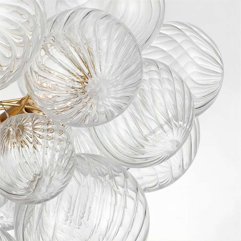 Valentina Luxe moderne LED-bubbelkroonluchter, glazen woonkamer