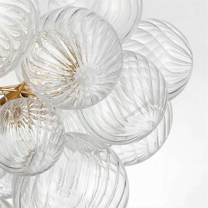 Valentina Luxe moderne LED-bubbelkroonluchter, glazen woonkamer