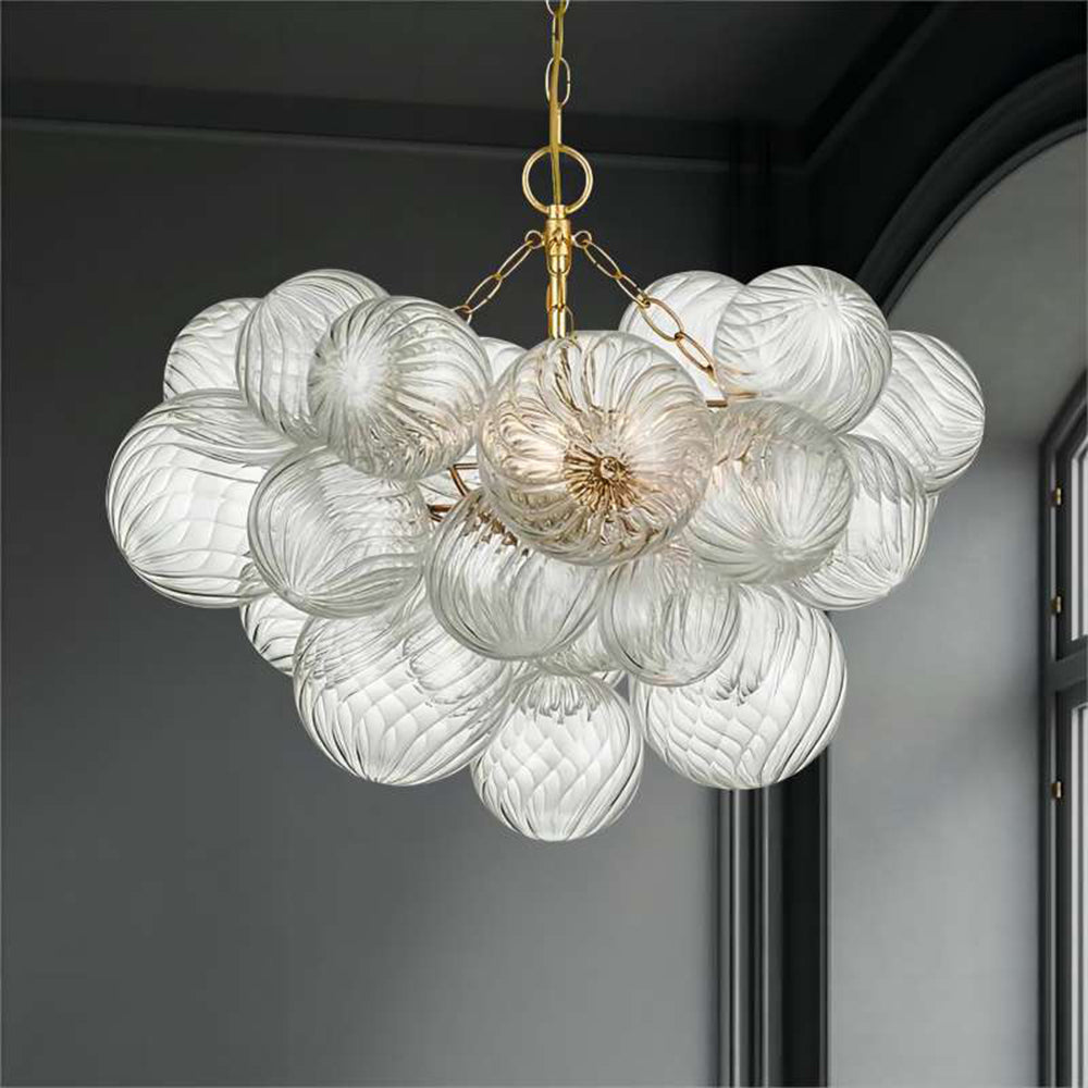 Valentina Luxe moderne LED-bubbelkroonluchter, glazen woonkamer