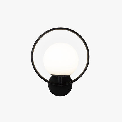 Valentina Modern LED Indoor Wall Lamp Black/Gold Glass Bedroom Hallway