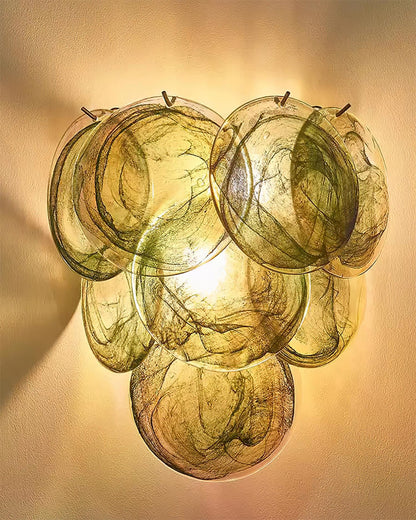 Opalara Pink Capiz Shell Wall Lamp