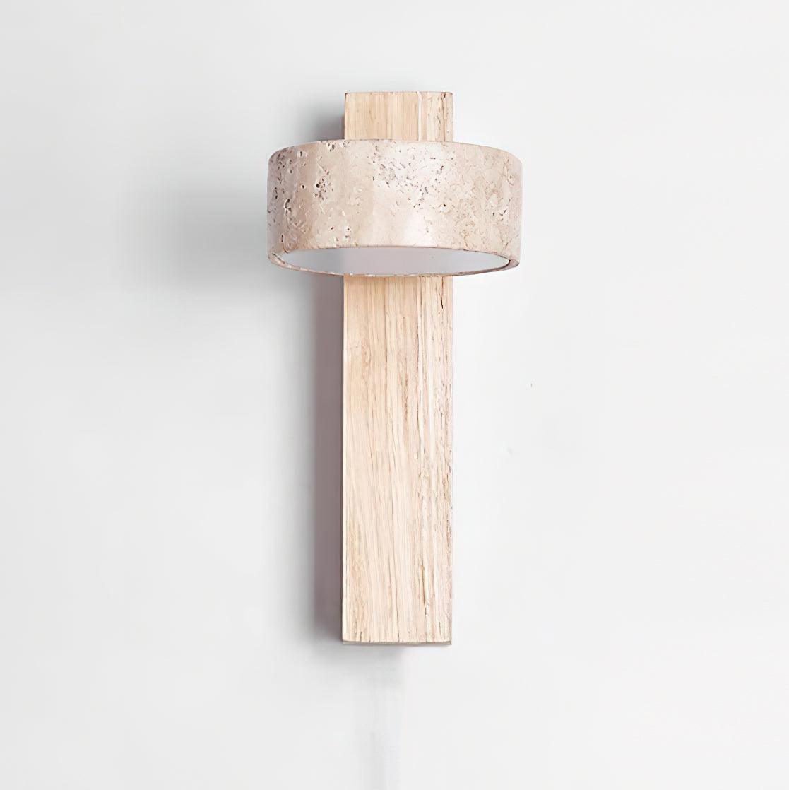 Ritta  Wall Light Travertine Wood