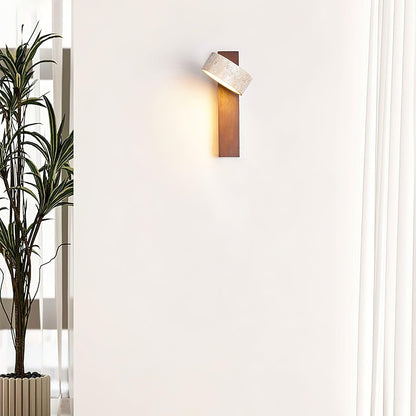 Ritta  Wall Light Travertine Wood