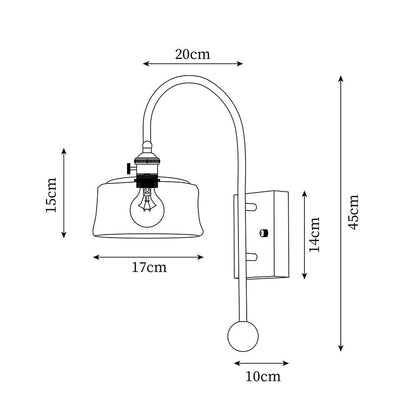 Vorelle Vintage Stained Wall Light