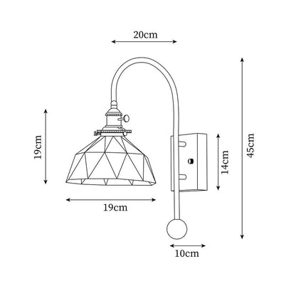 Vorelle Vintage Stained Wall Light