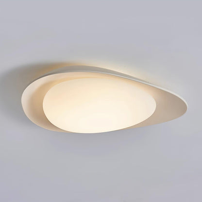 Blex Ceiling Lamp Green&Beige Pebble Shape