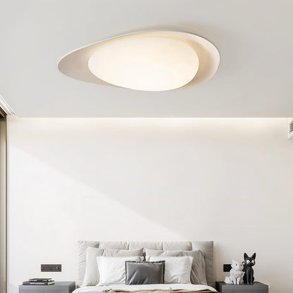 Blex Ceiling Lamp Green&Beige Pebble Shape