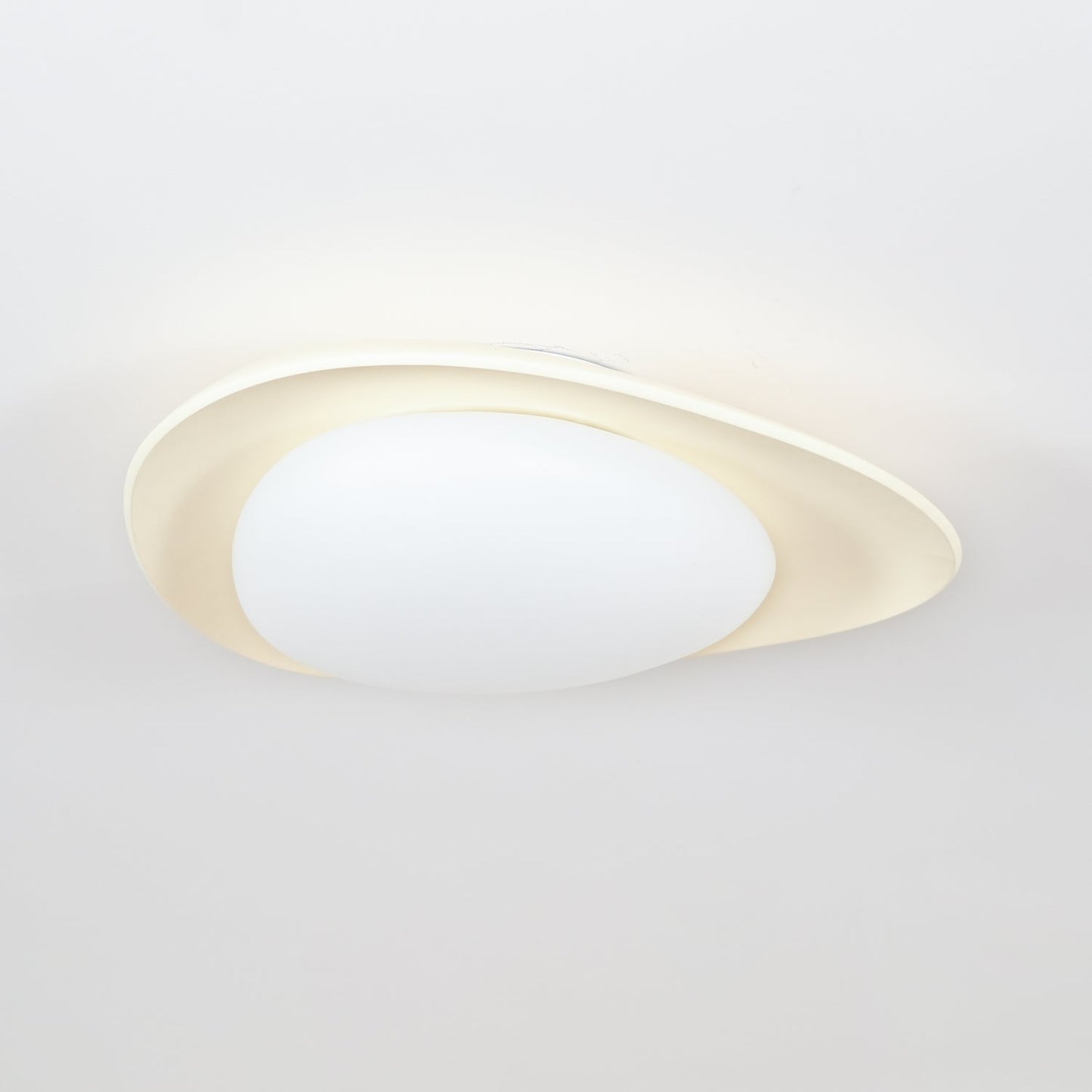 Blex Ceiling Lamp Green&Beige Pebble Shape