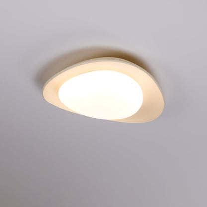 Blex Ceiling Lamp Green&Beige Pebble Shape
