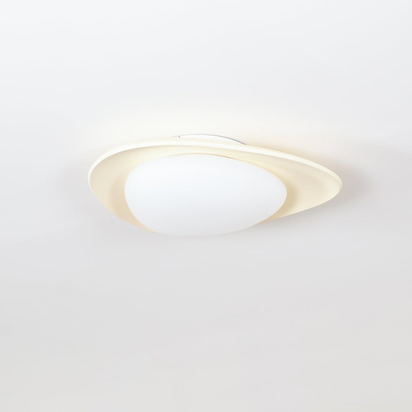 Blex Ceiling Lamp Green&Beige Pebble Shape