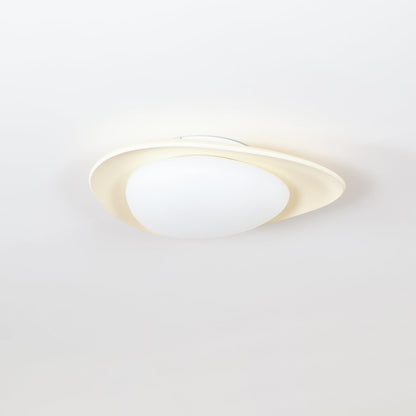 Blex Ceiling Lamp Green&Beige Pebble Shape